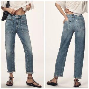 Pilcro The Wanderer Mid-Rise Relaxed Jeans Size 27 Blue Anthropologie